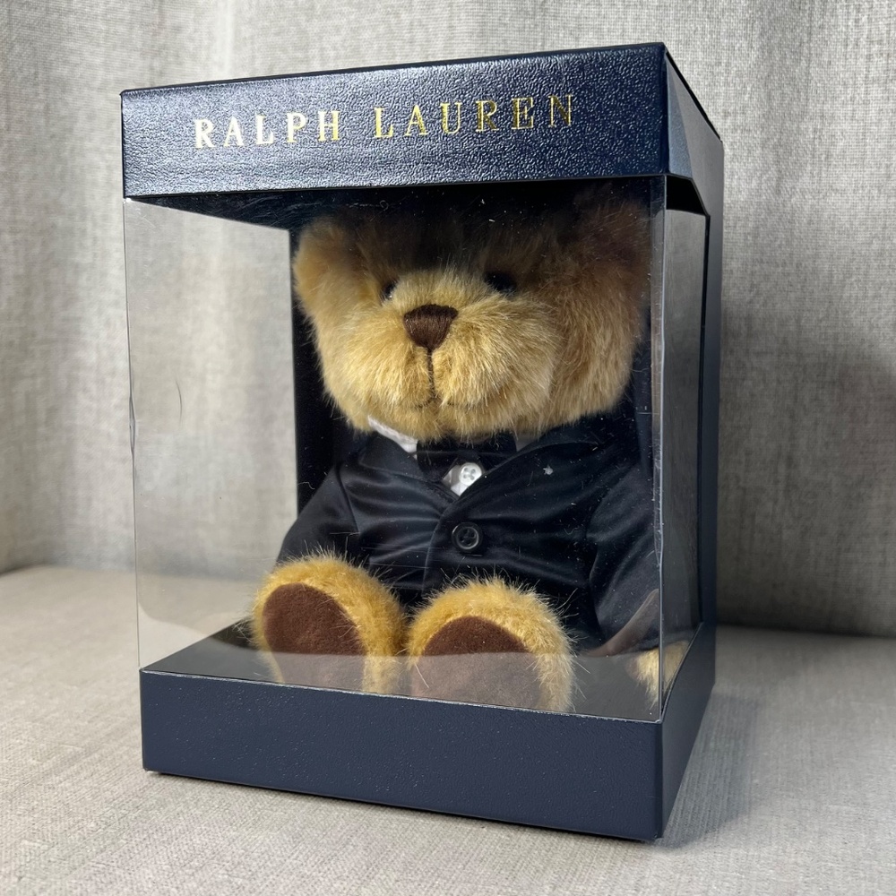❤️Last One!❤️ Ralph Lauren Bear Toy in Tuxedo - Picture 2 of 7